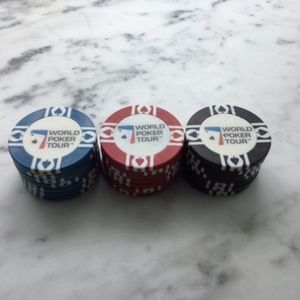 Authentic World Poker Tour Poker Chips Collectors Item